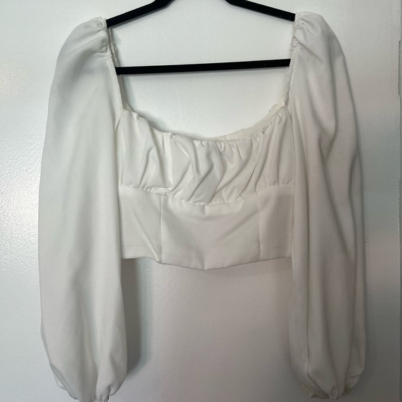 Princess Polly Long Sleeve Crop Blouse - Picture 2 of 8